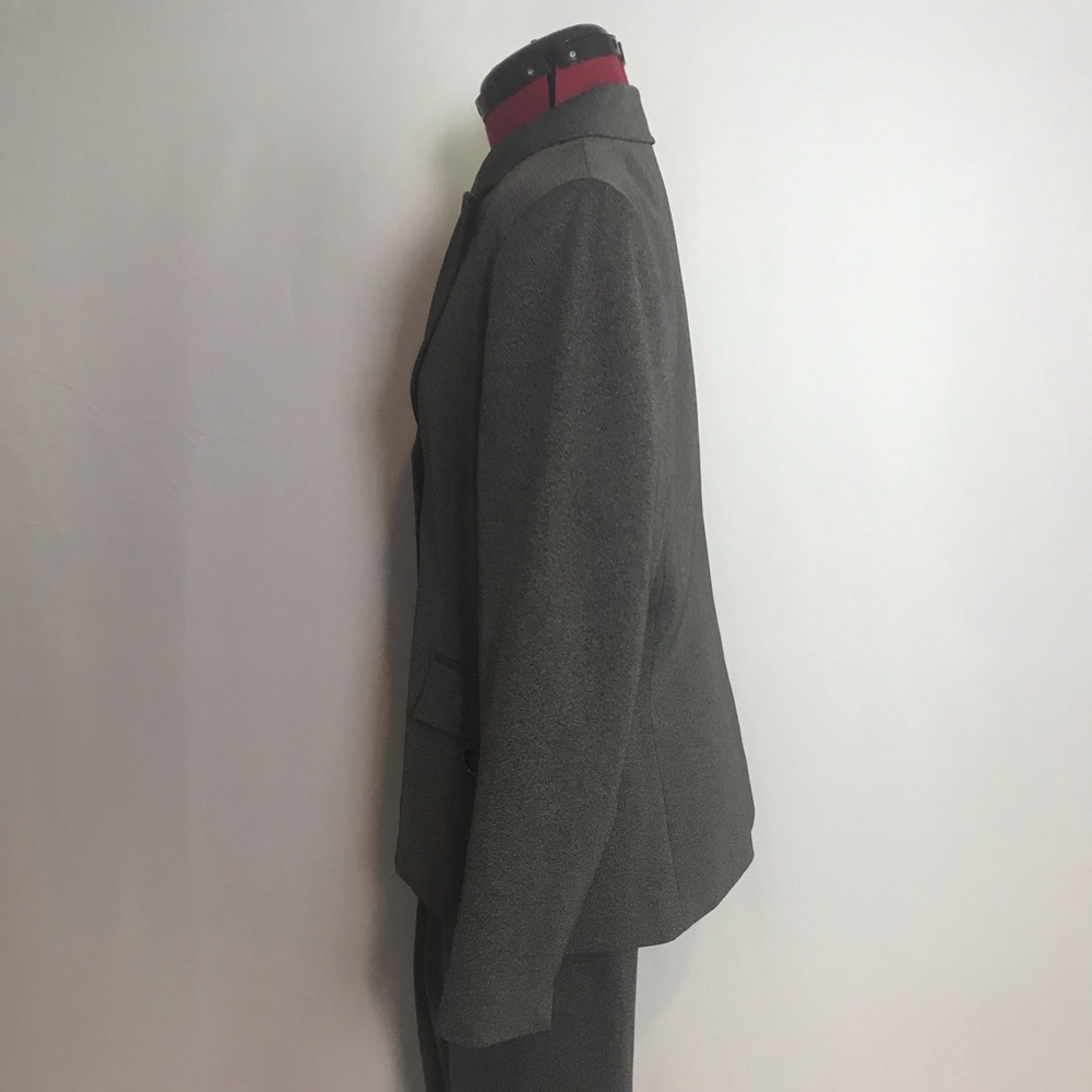 Tahari ASL Pantsuit Women's Petite Size 12P Grey 2-Piece Set Blazer & Pant - Picture 4 of 12